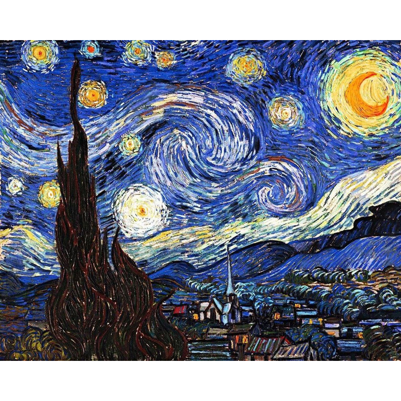 ClassicLiving Leinwandbild Die Sternennacht von Vincent van Gogh Wayfair.de